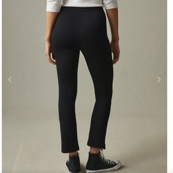 American Giant Women's Ponte Kick Flare Pant High Rise Black Pants Size 14 - Picture 2 of 7